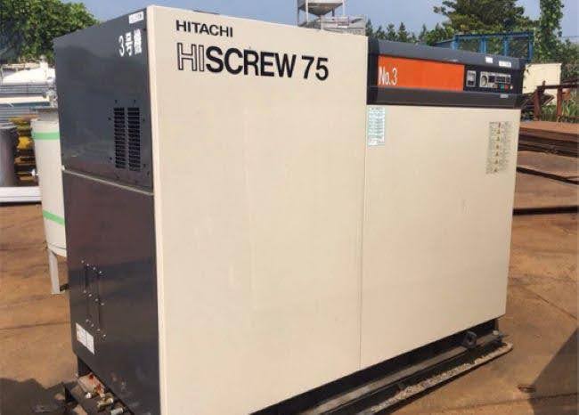 Máy nén khí trục vít cũ Hitachi Hiscrew.