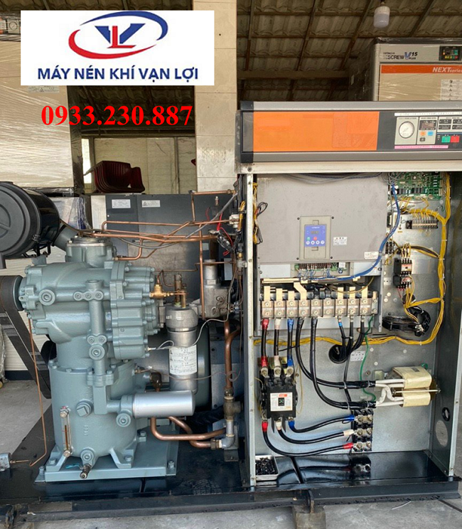 Mua máy nén khí trục vít Nhật cũ.